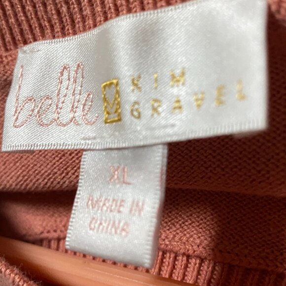 Belle by Kim Gravel, long sleeve, 3 color tunic, size XL - Picture 9 of 11